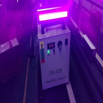 লেবেল প্রিন্টার UV LED কিউরিং ল্যাম্প 600W 395nm 220x20mm ওয়াটার কুলিং