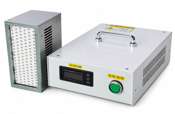 শিল্প প্রয়োগের জন্য 400W এয়ার কুলিং 395nm হাই-পাওয়ার ইউভি এলইডি কুরিং ল্যাম্প