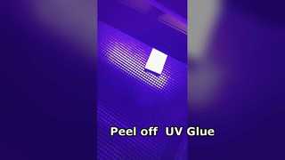 LEDUV নিরাময় UV Peelable মাস্কিং আঠালো