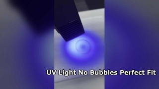 UV লাইট নিরাময় স্ক্রীন অভিভাবক UV আঠালো কোন বুদবুদ